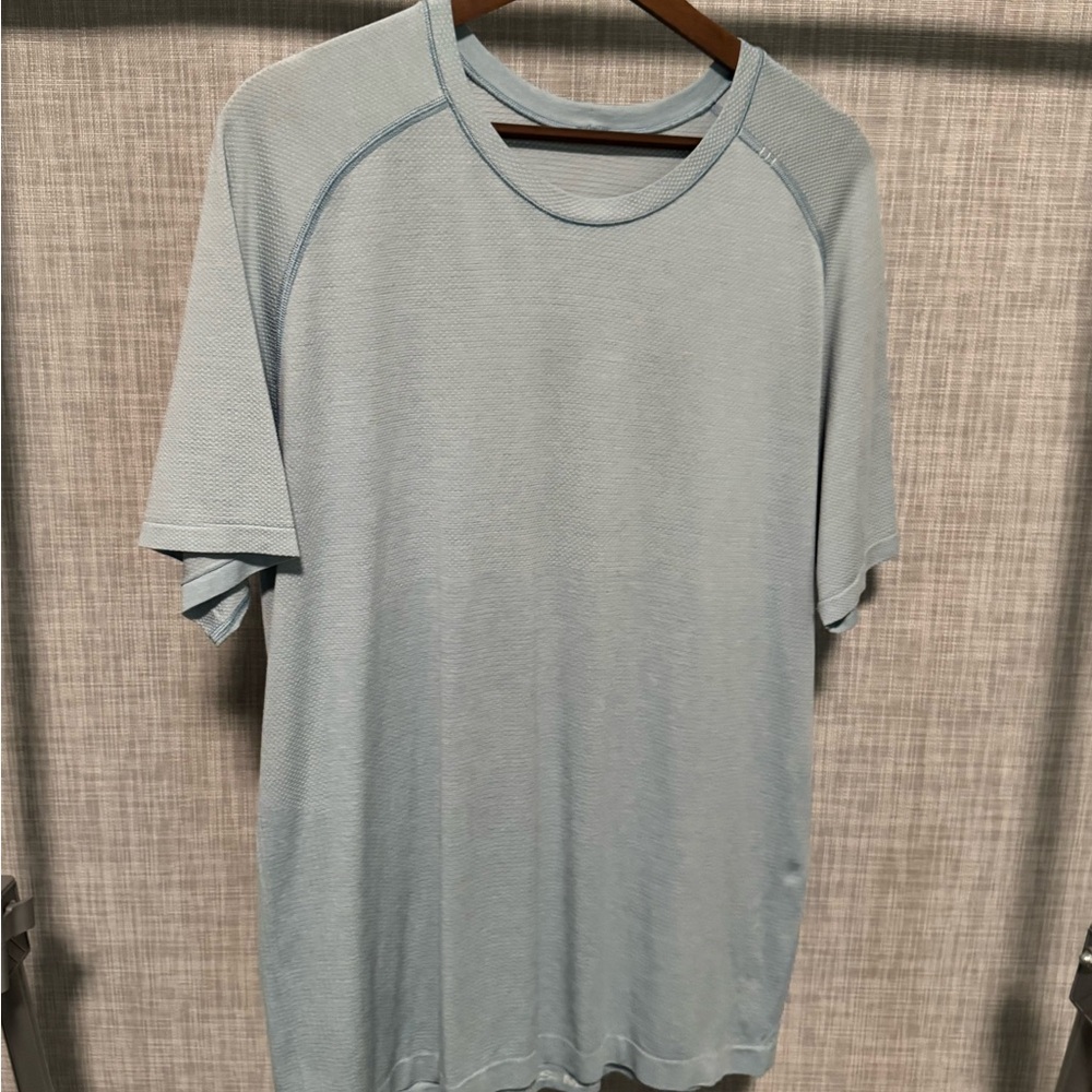 Blue Short Sleeve Crew Neck Tee